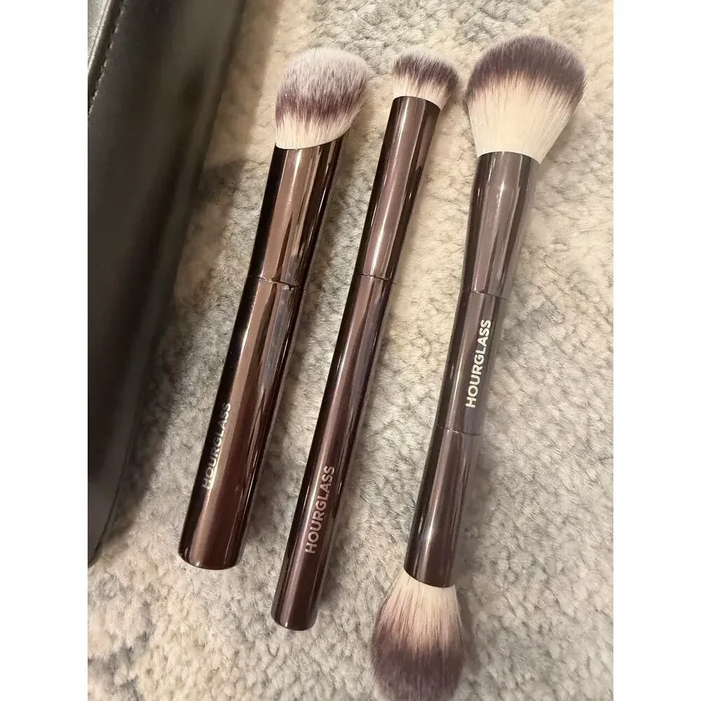 HOURGLASS Essentials Makeup Brush Set & Makeup Bag $197 Value NWT